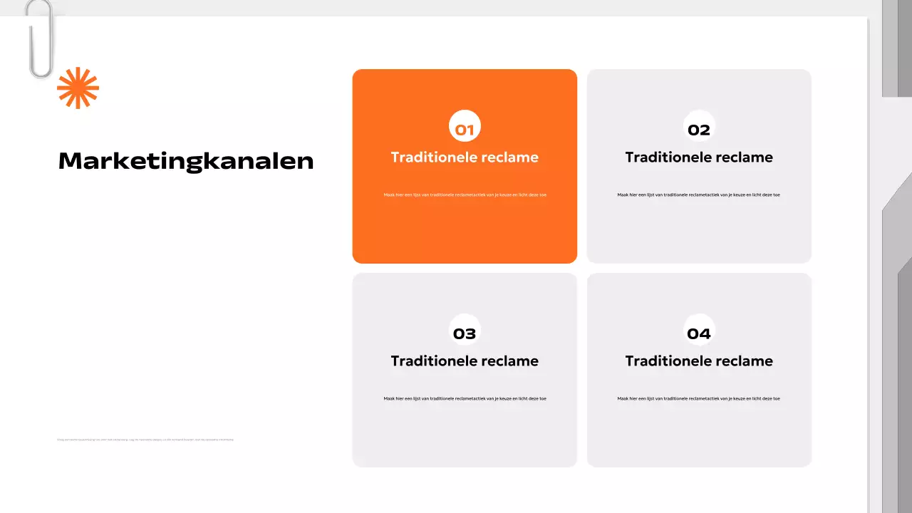 oranje modern marketingplan