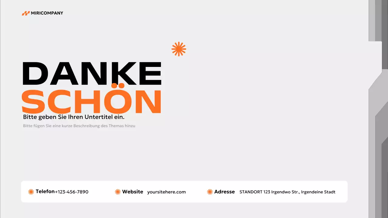 orange modern marketing plan