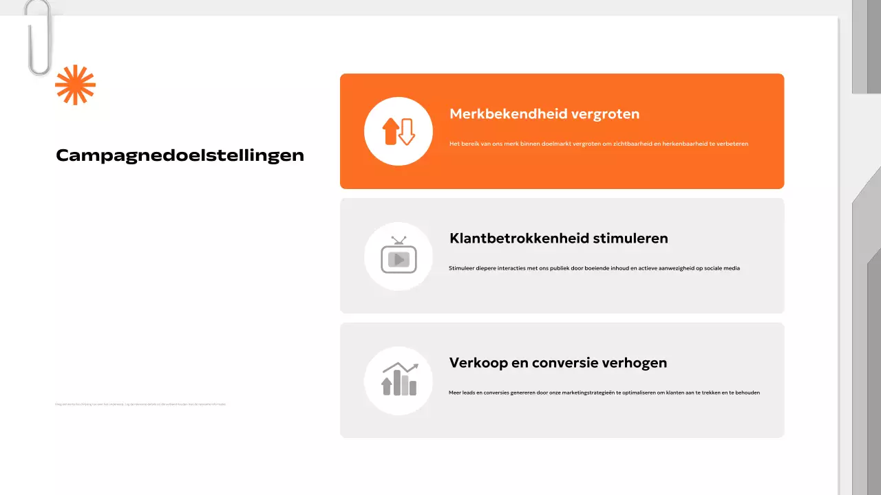 oranje modern marketingplan