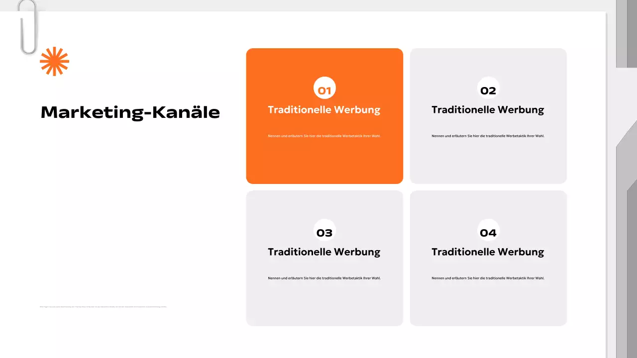 orange modern marketing plan