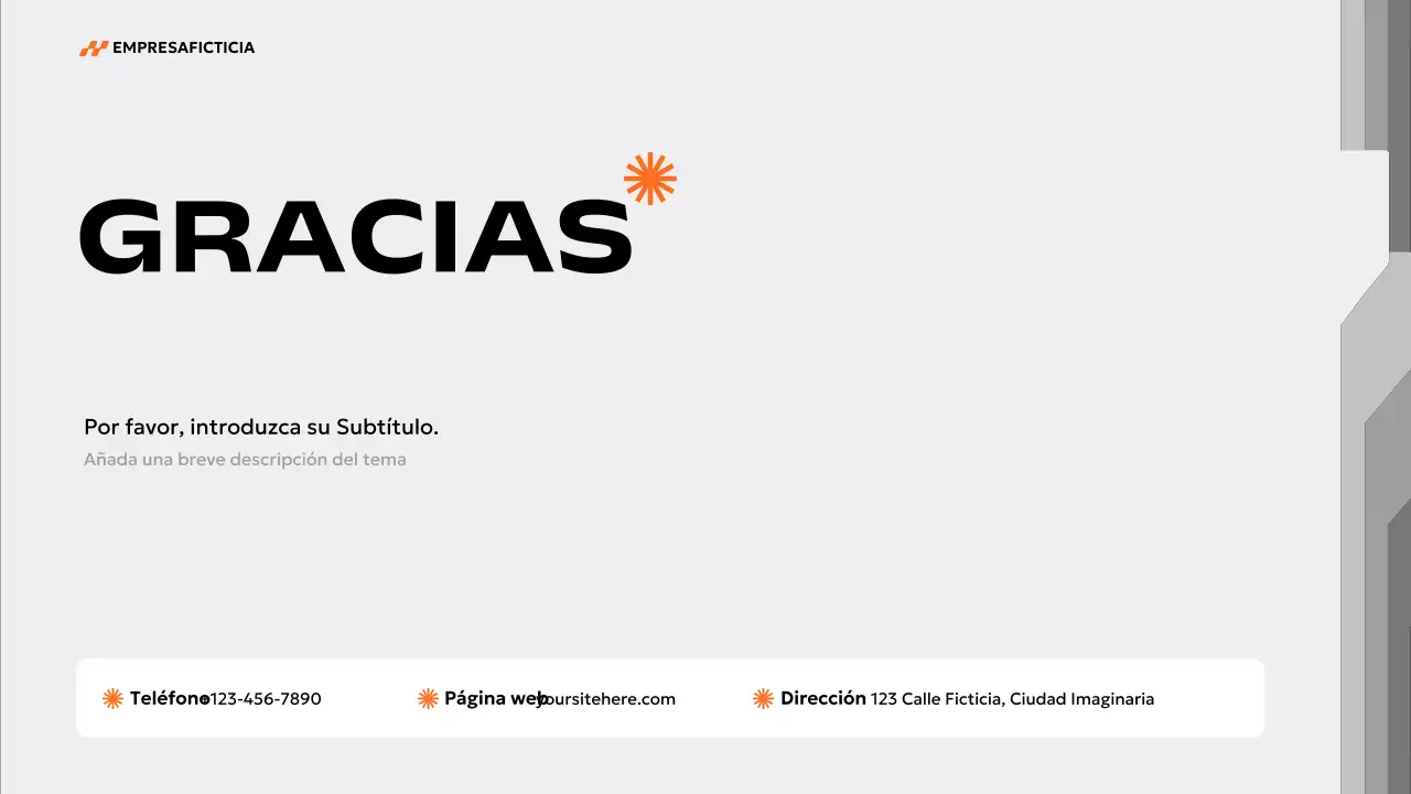 plan de marketing orange modern