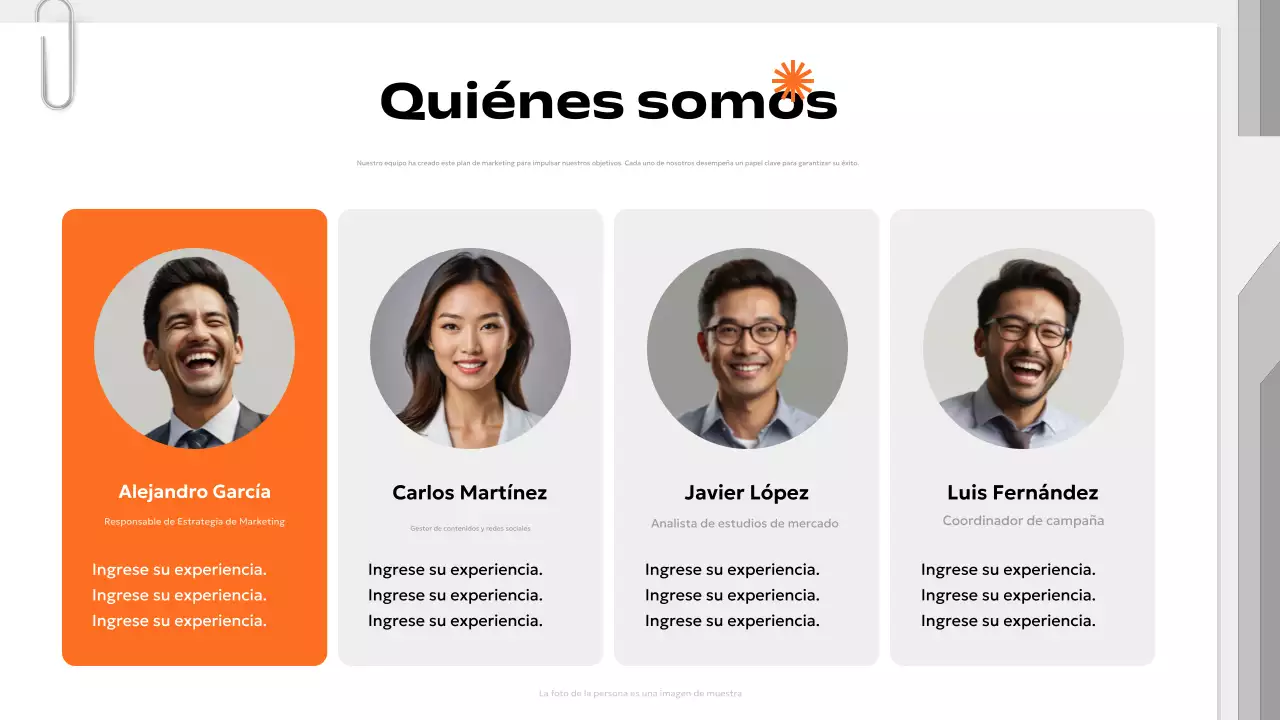 plan de marketing orange modern