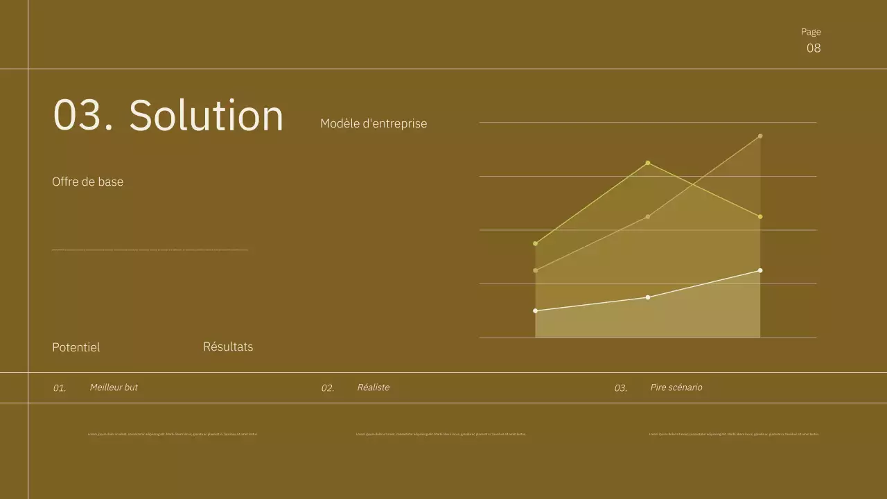 Promotion pitch minimaliste marron