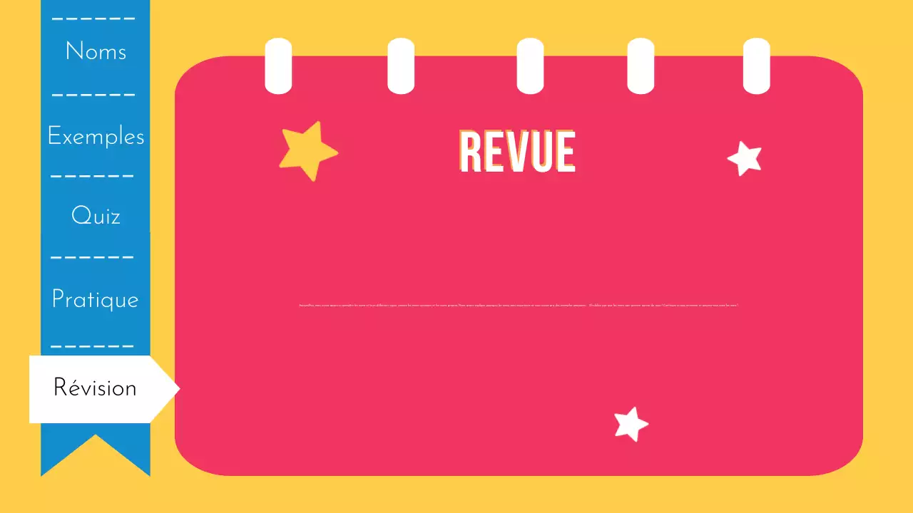 Présentation ludique de la grammaire et des noms à l'école primaire