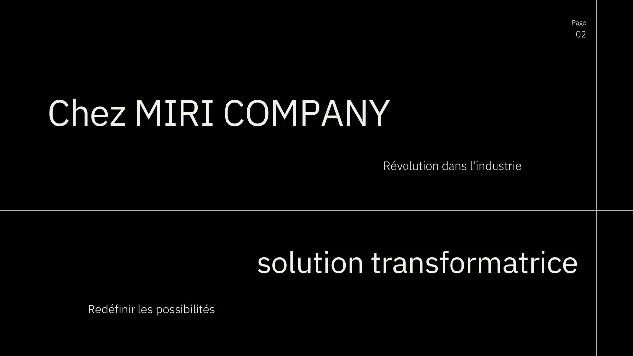 Promotion pitch minimaliste marron