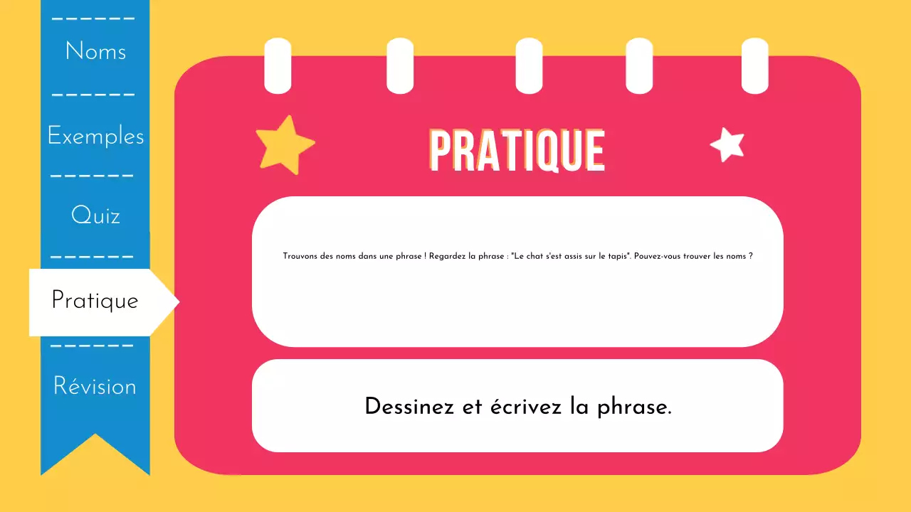 Présentation ludique de la grammaire et des noms à l'école primaire