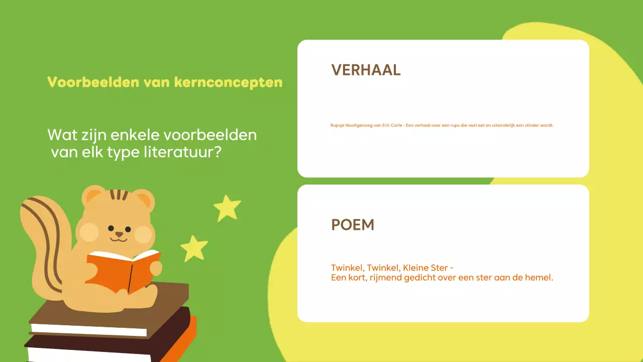 groene eenvoudige literatuurcursus