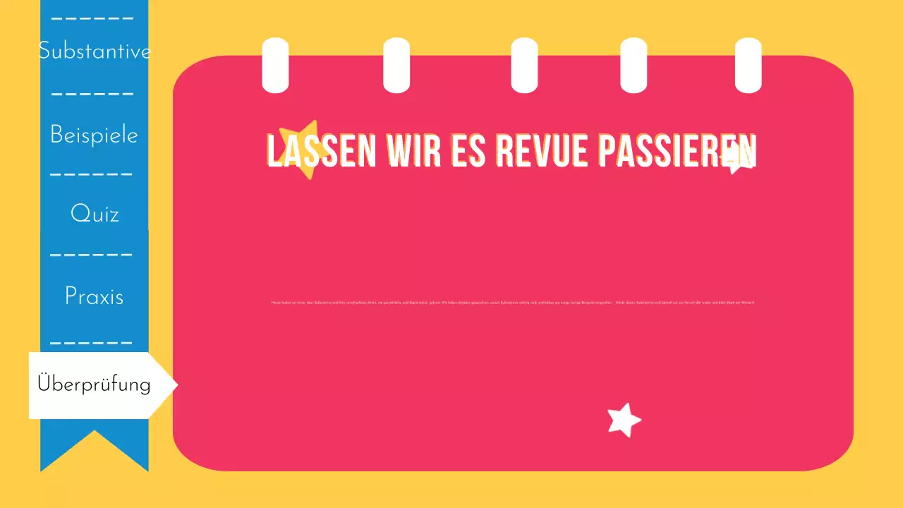 Spielerische Grammatik- und Substantivpräsentation für die Grundschule