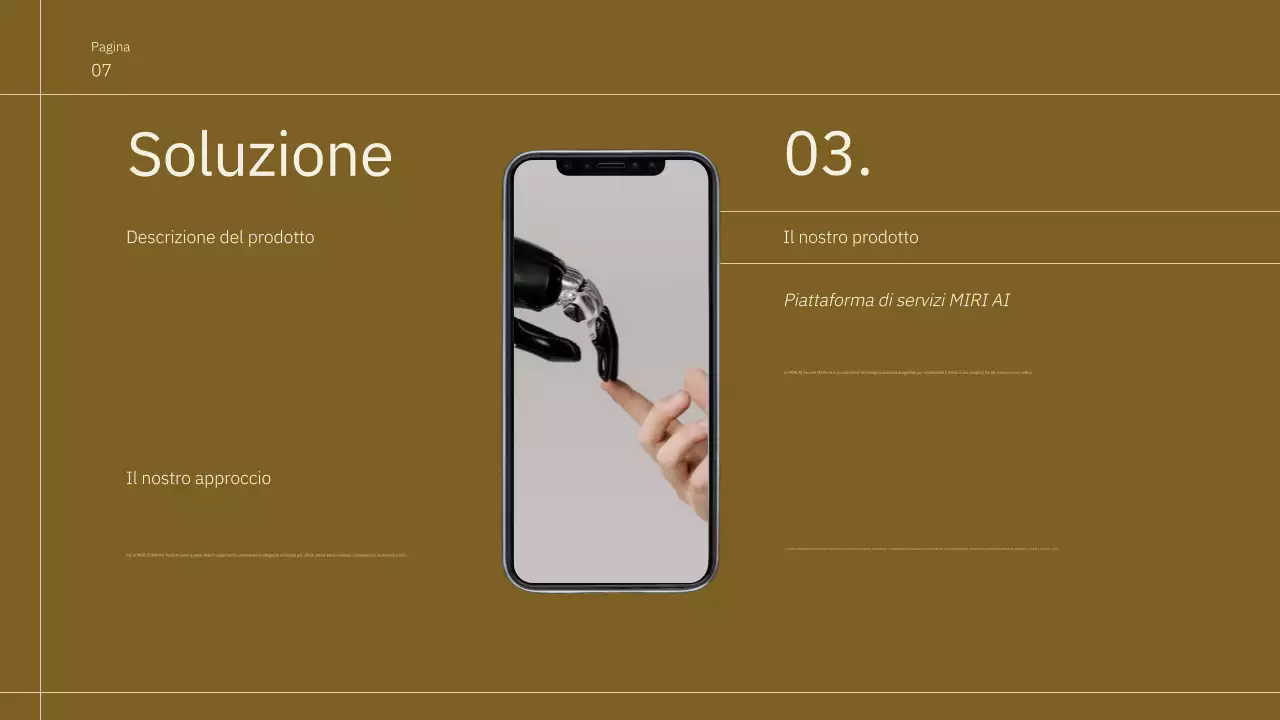 Promozione del passo minimalista marrone