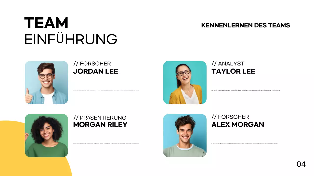 Weiß Gelb Einfach Modern Gruppenprojekt Präsentation