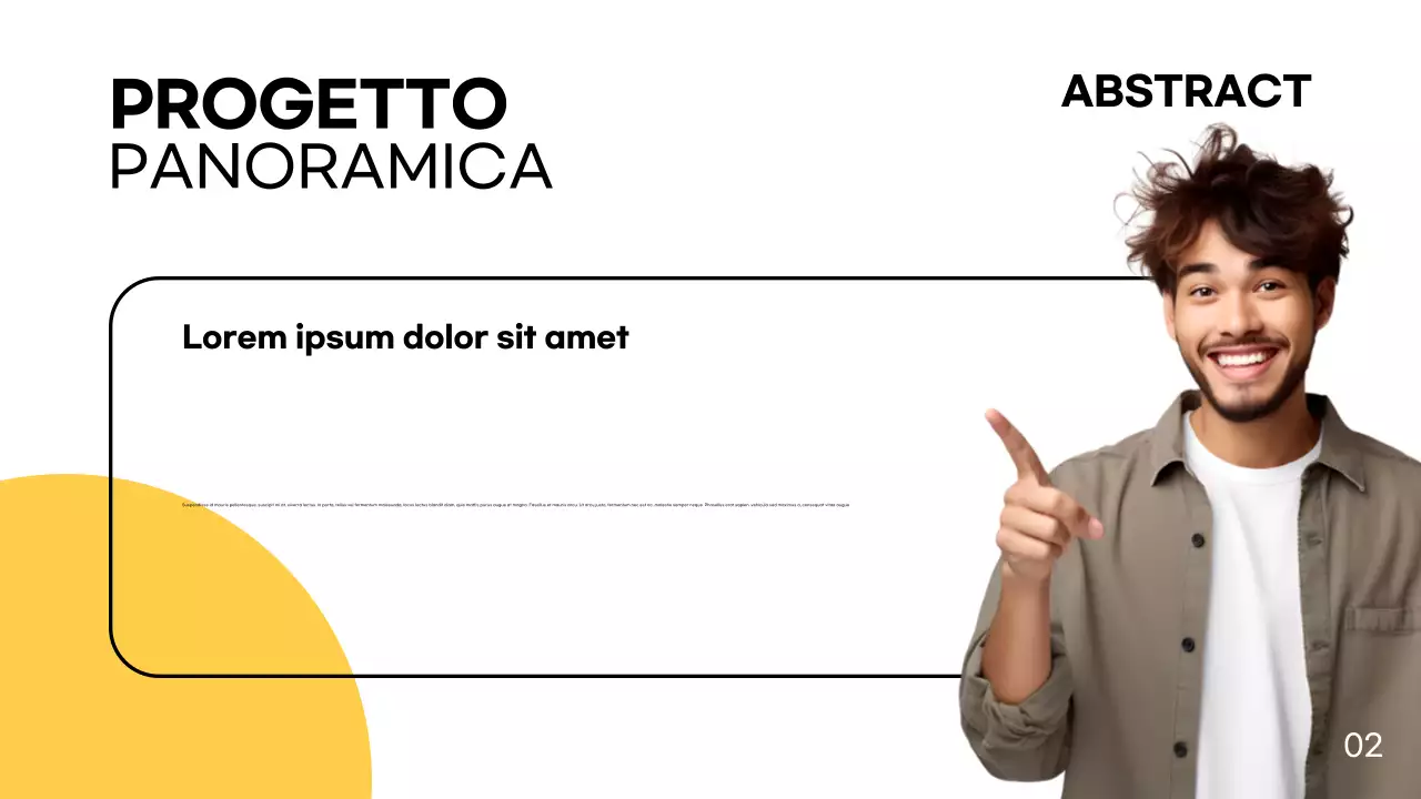 Bianco Giallo Semplice Moderna Presentazione del progetto di gruppo