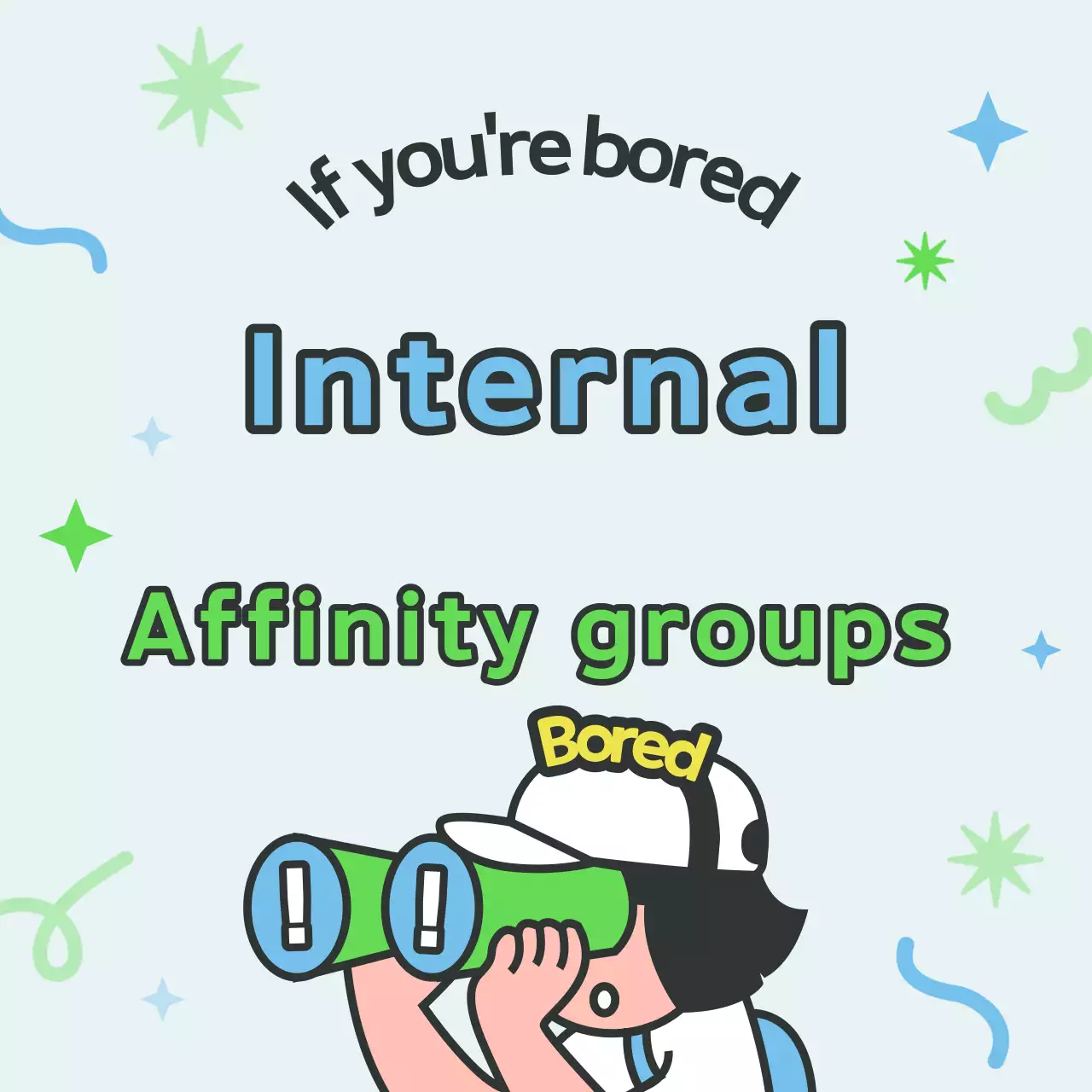 Recrutamento para um clube azul claro