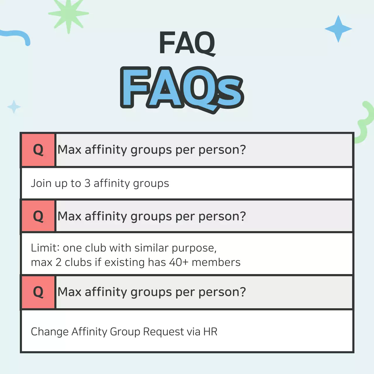 Recrutamento para um clube azul claro