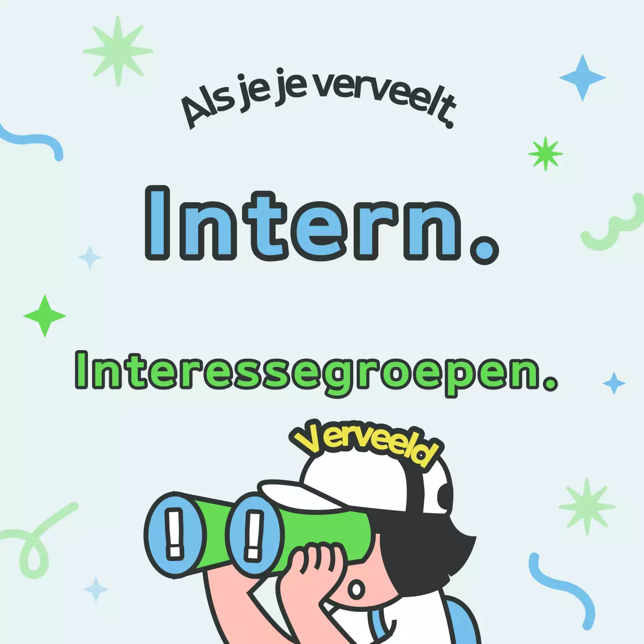 Werving voor een lichtblauwe club