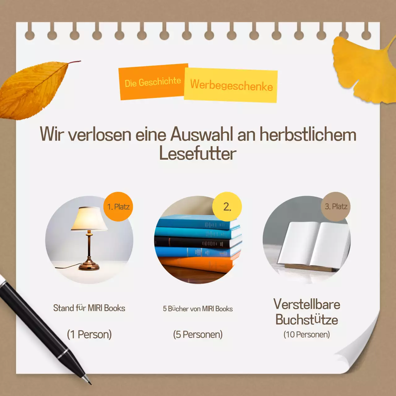 Herbstliche Veranstaltungen in Braun