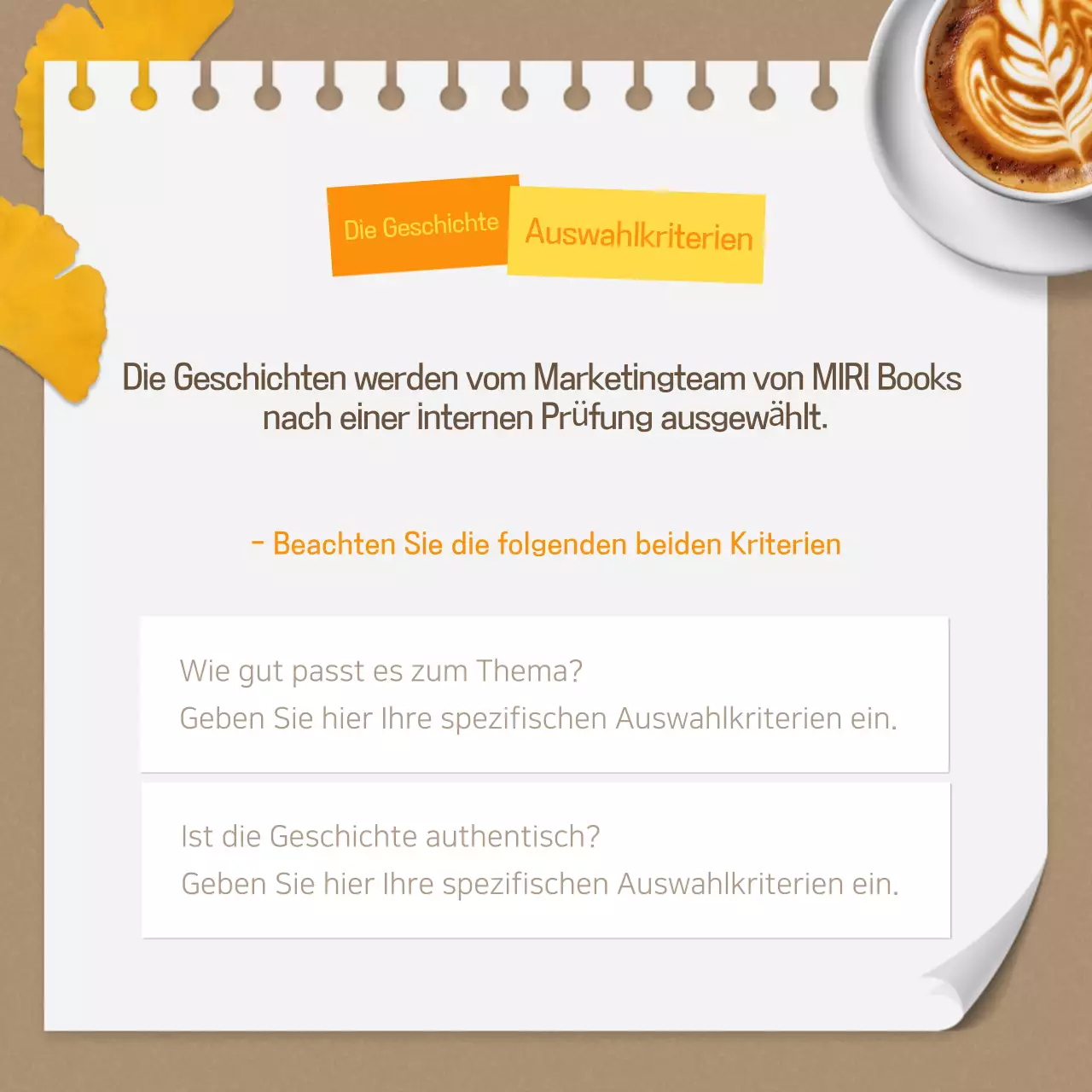 Herbstliche Veranstaltungen in Braun