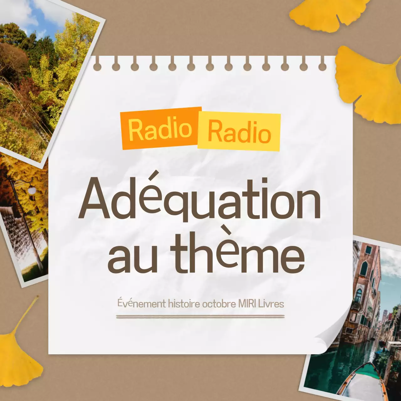 Evénements d'automne vintage en marron