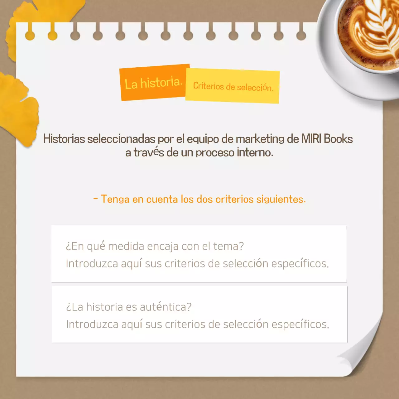 Eventos otoñales vintage en marrón