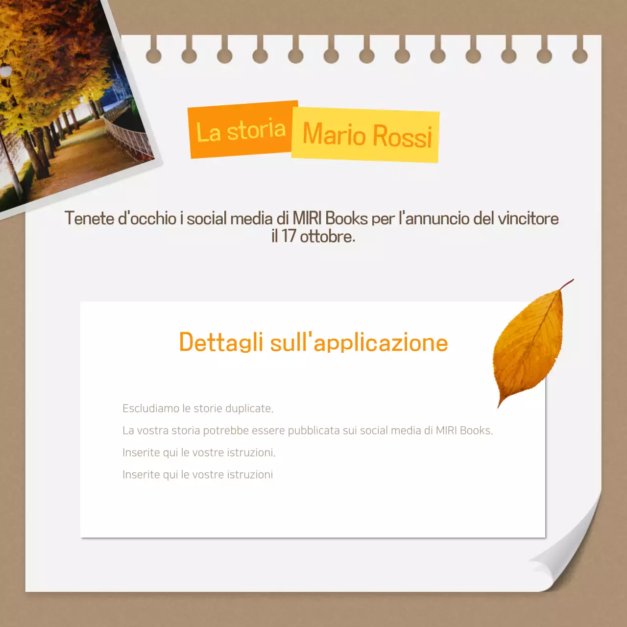 Eventi autunnali vintage in marrone