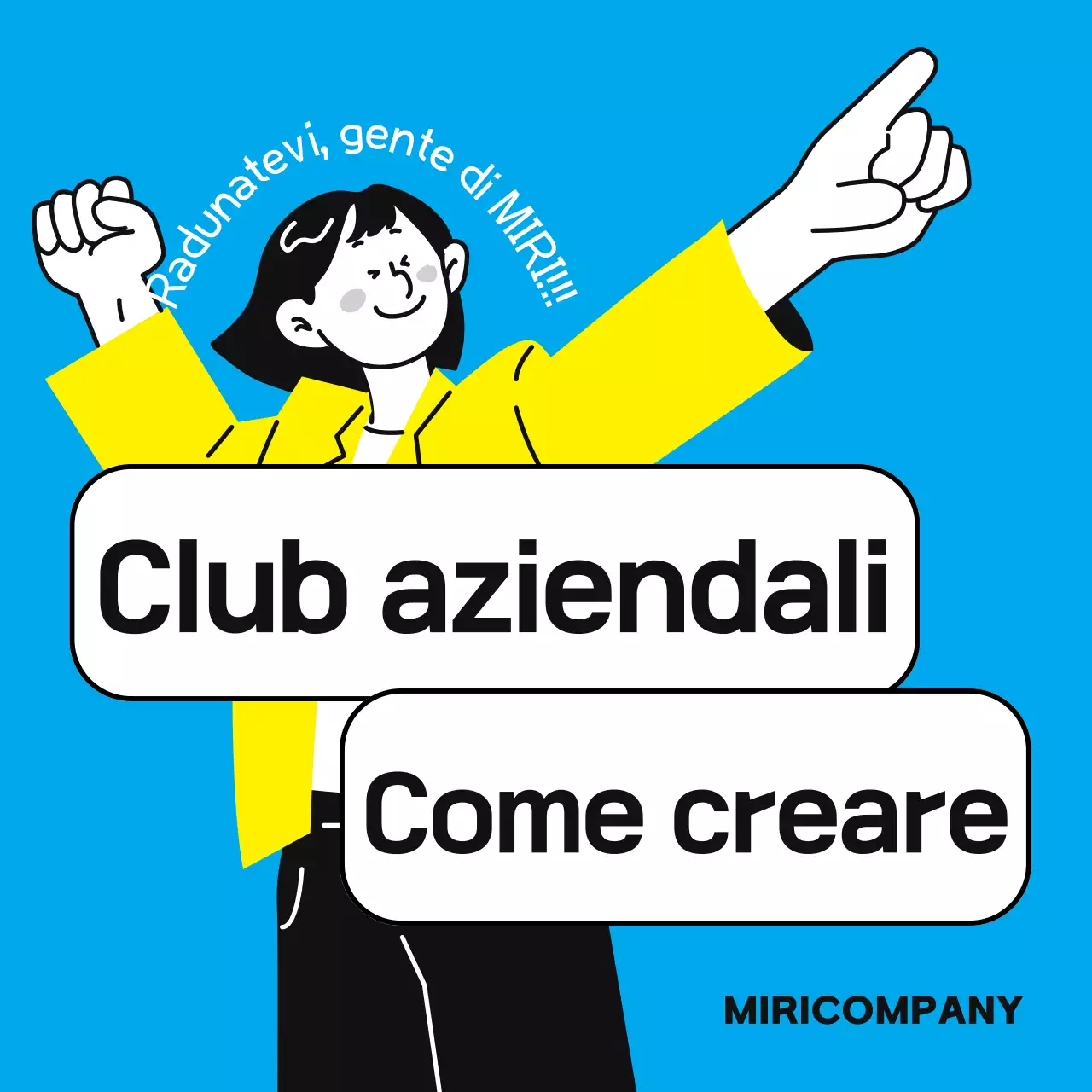 Una guida semplice, azzurra e gialla, per i gruppi di affinità sul posto di lavoro