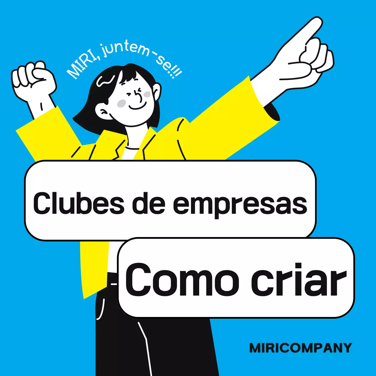 Um guia simples, azul claro e amarelo, para grupos de afinidade no local de trabalho