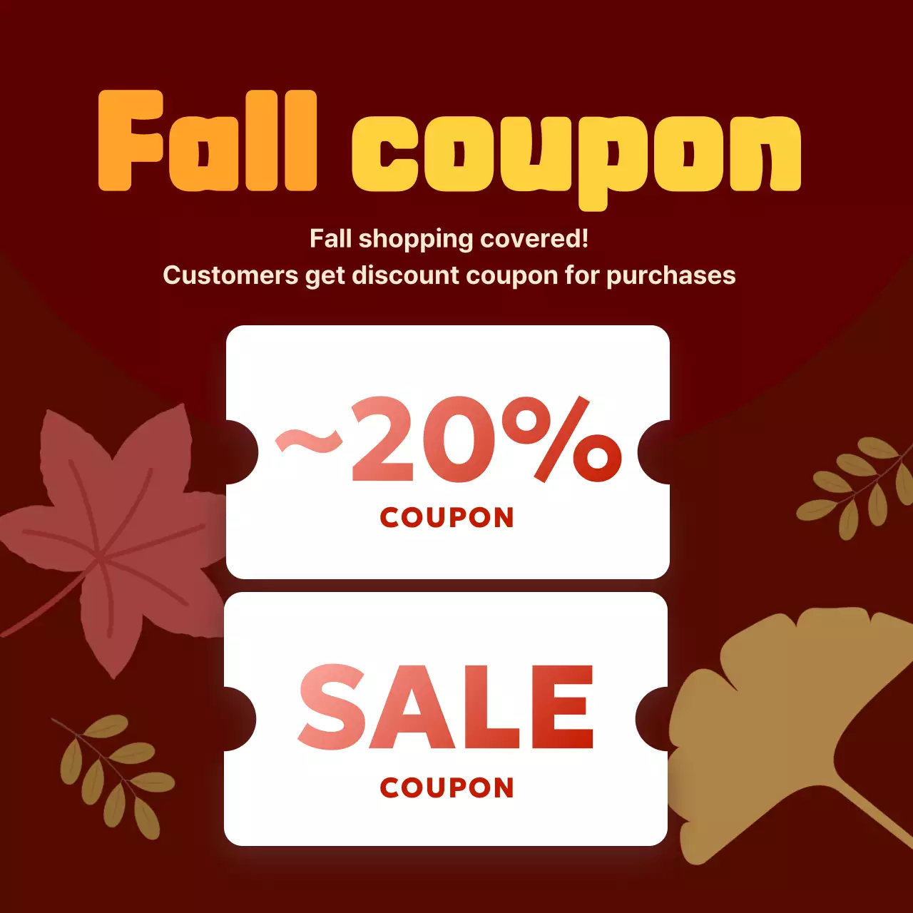 A brown and cozy sale