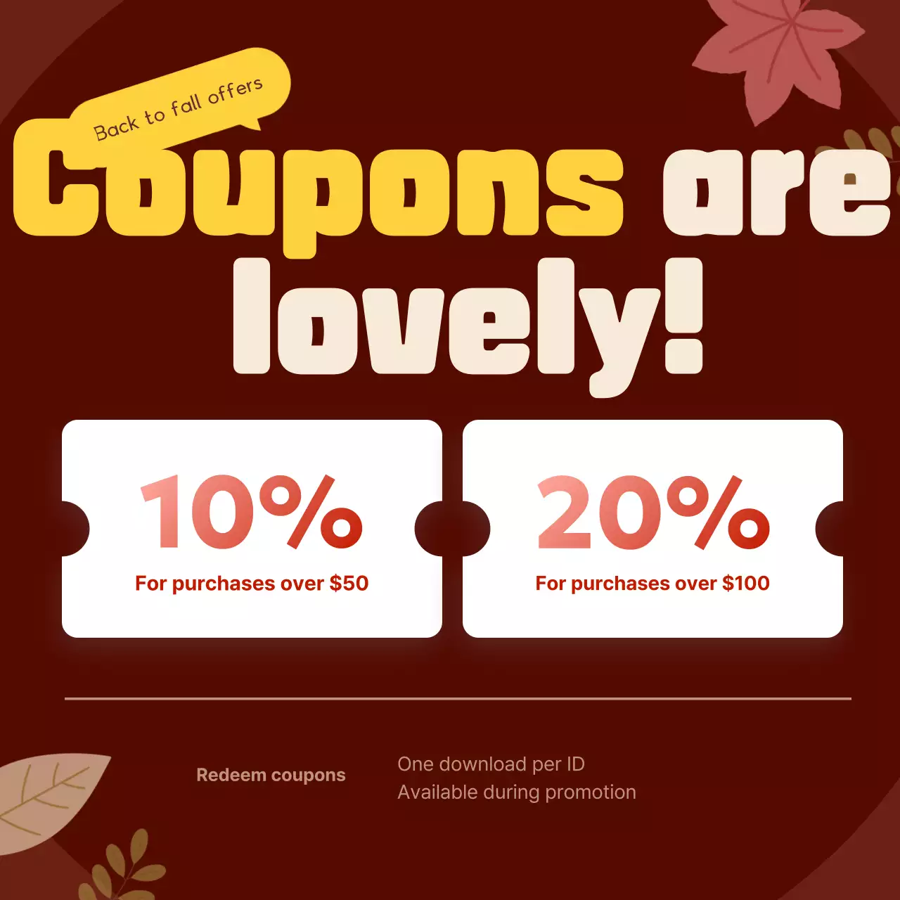 A brown and cozy sale