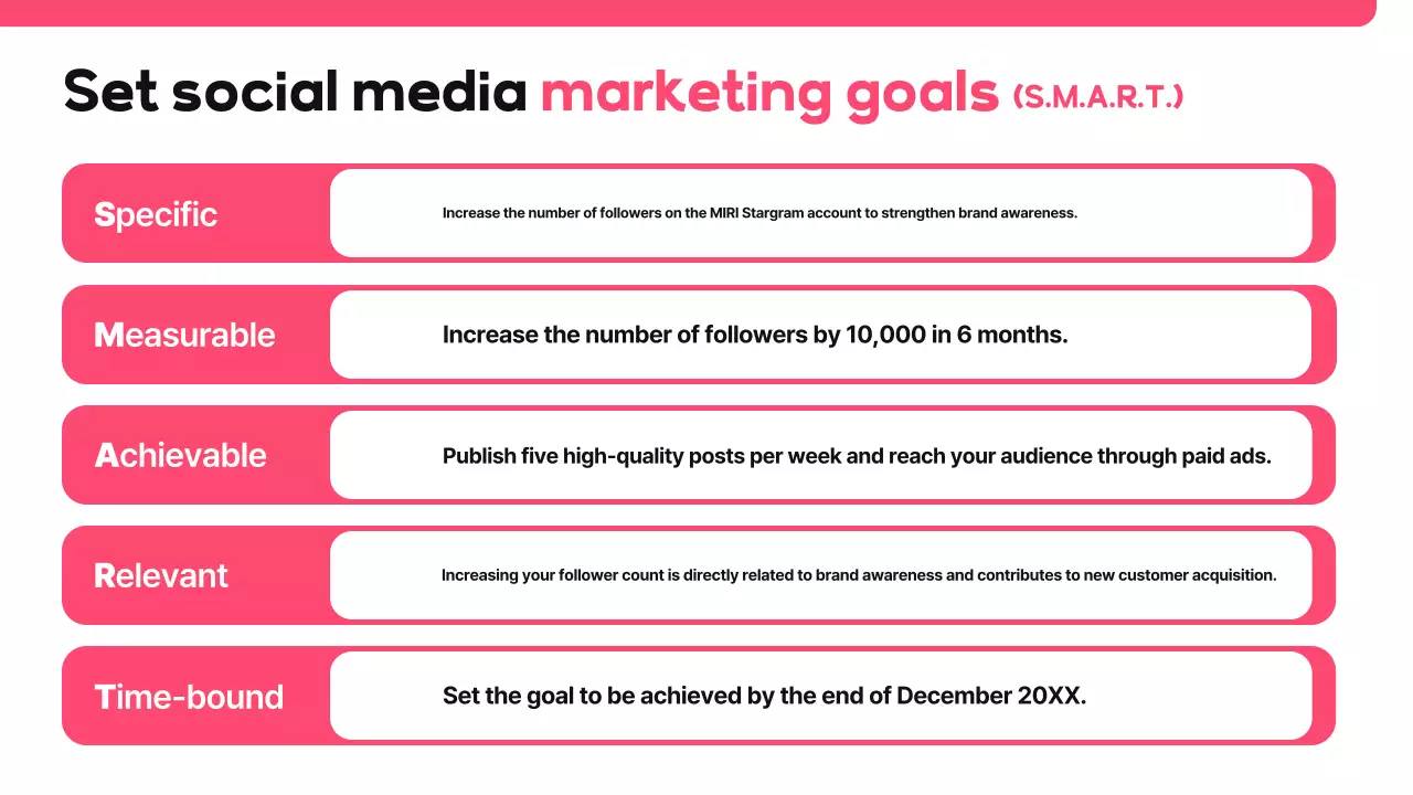 Proposta de redes sociais moderna cor-de-rosa