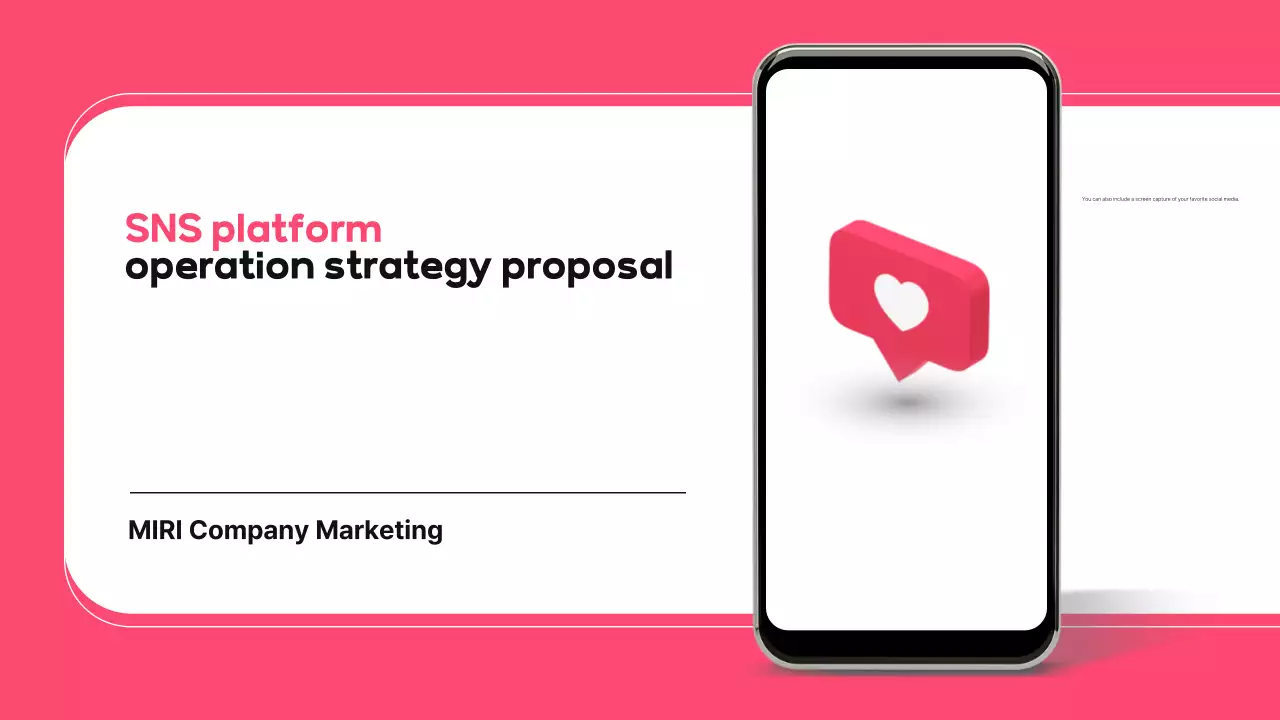 Proposta de redes sociais moderna cor-de-rosa