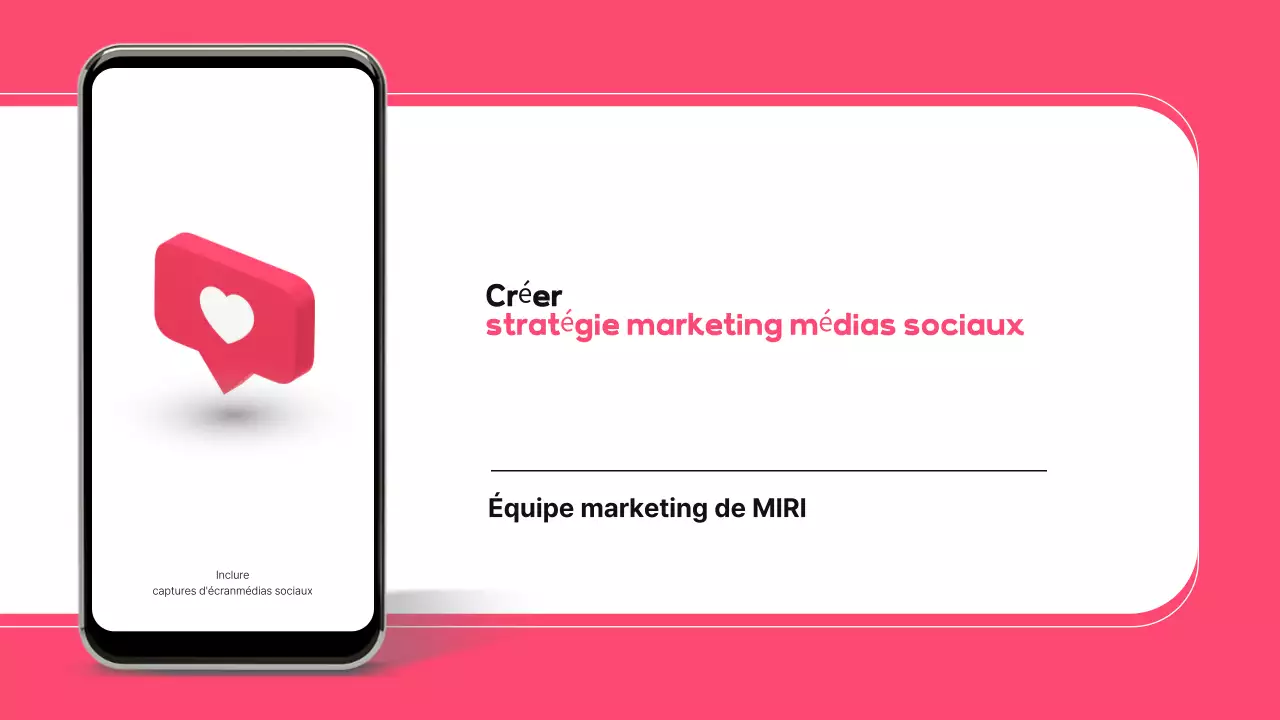 Proposition de média social moderne rose