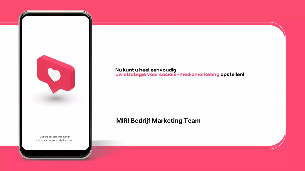 Roze Modern Social Media Voorstel