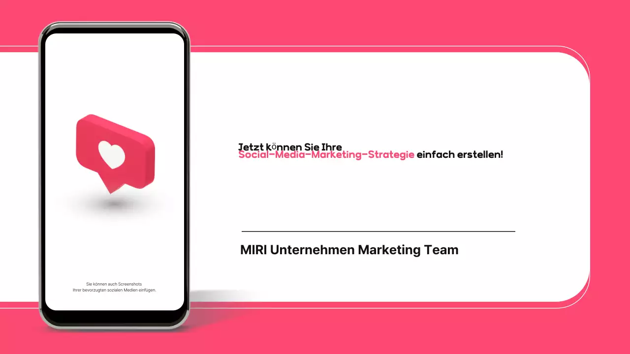 Rosa moderner Vorschlag für soziale Medien