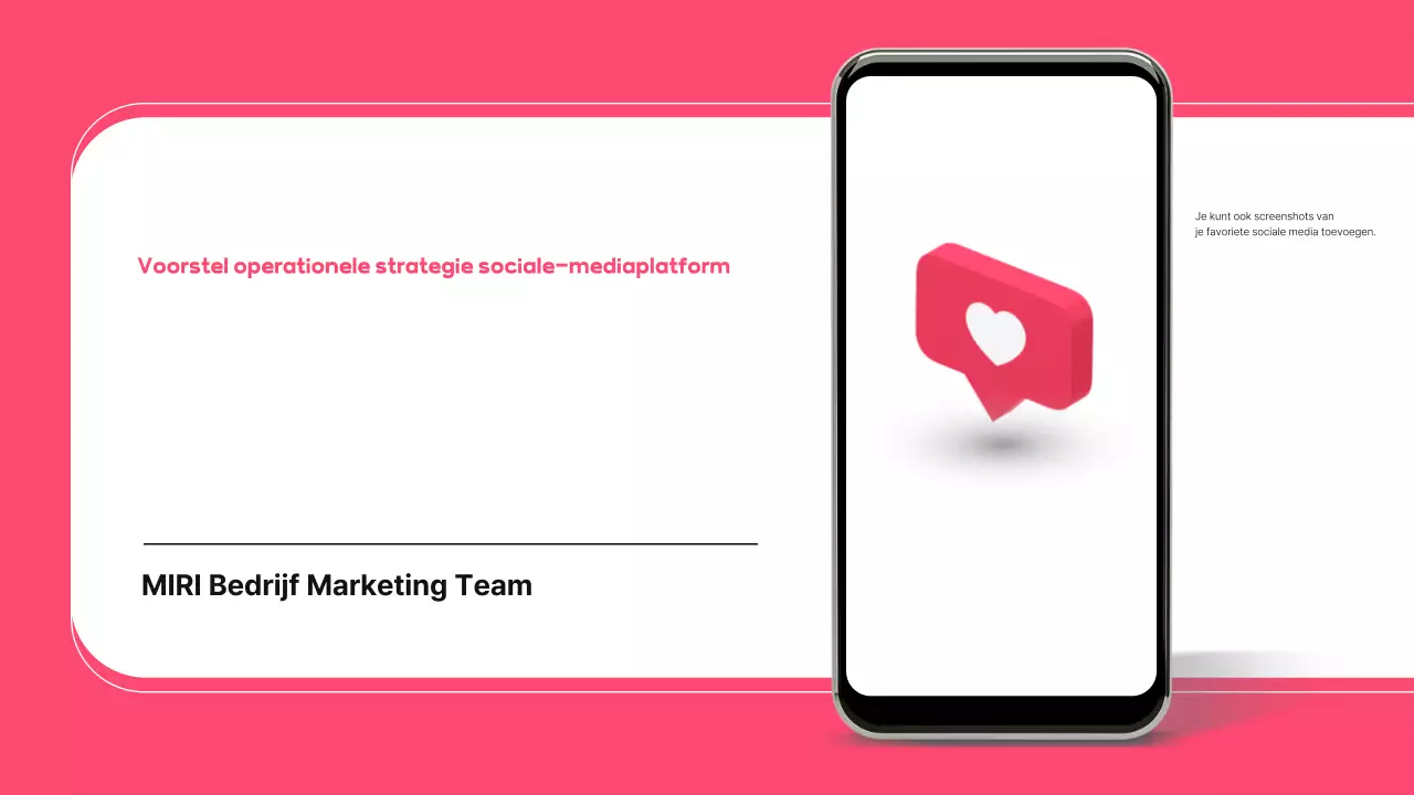 Roze Modern Social Media Voorstel