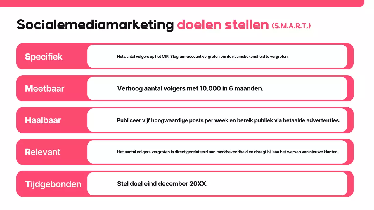 Roze Modern Social Media Voorstel
