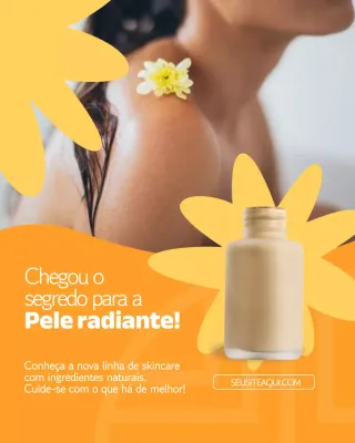 Postagem promocional do Orange Modern Skincare no Instagram