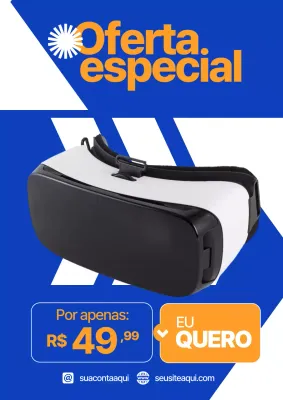 Postagem promocional do Blue Modern VR no Instagram