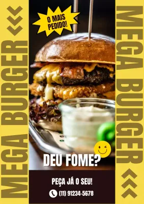 Postagem promocional do hambúrguer mais vendido da Yellow Bold no Instagram