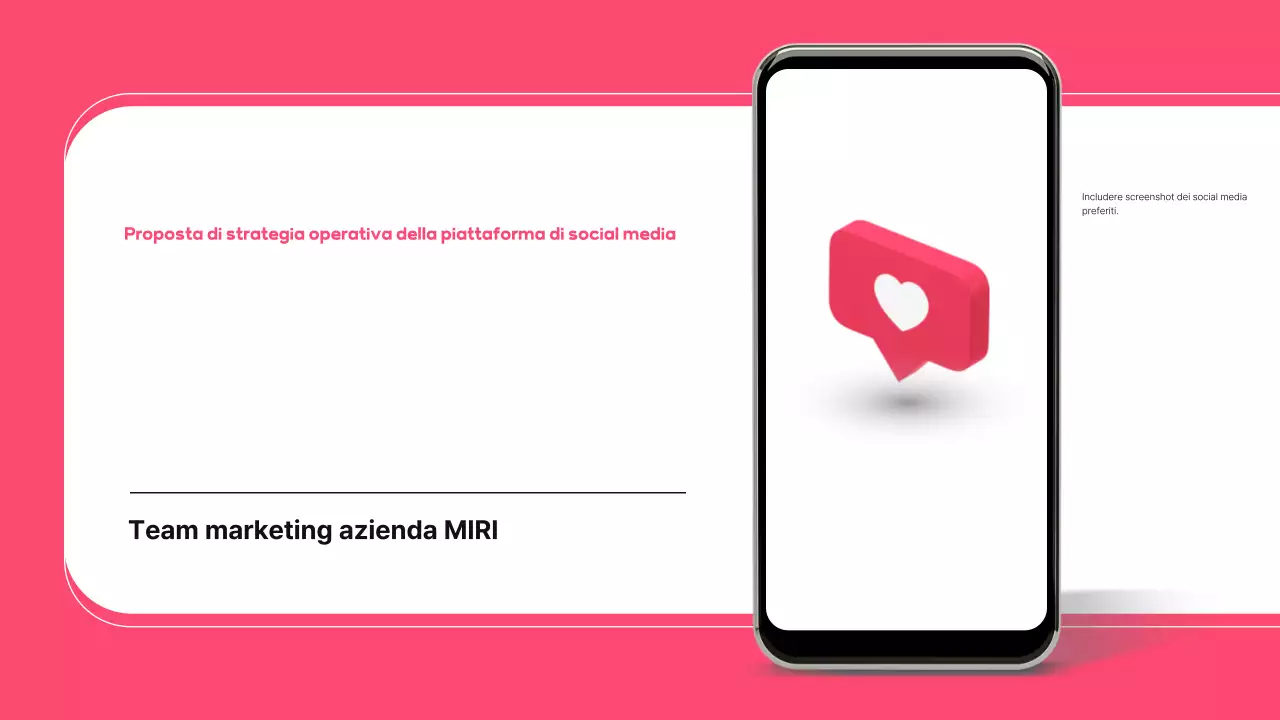 Proposta di social media moderna e rosa