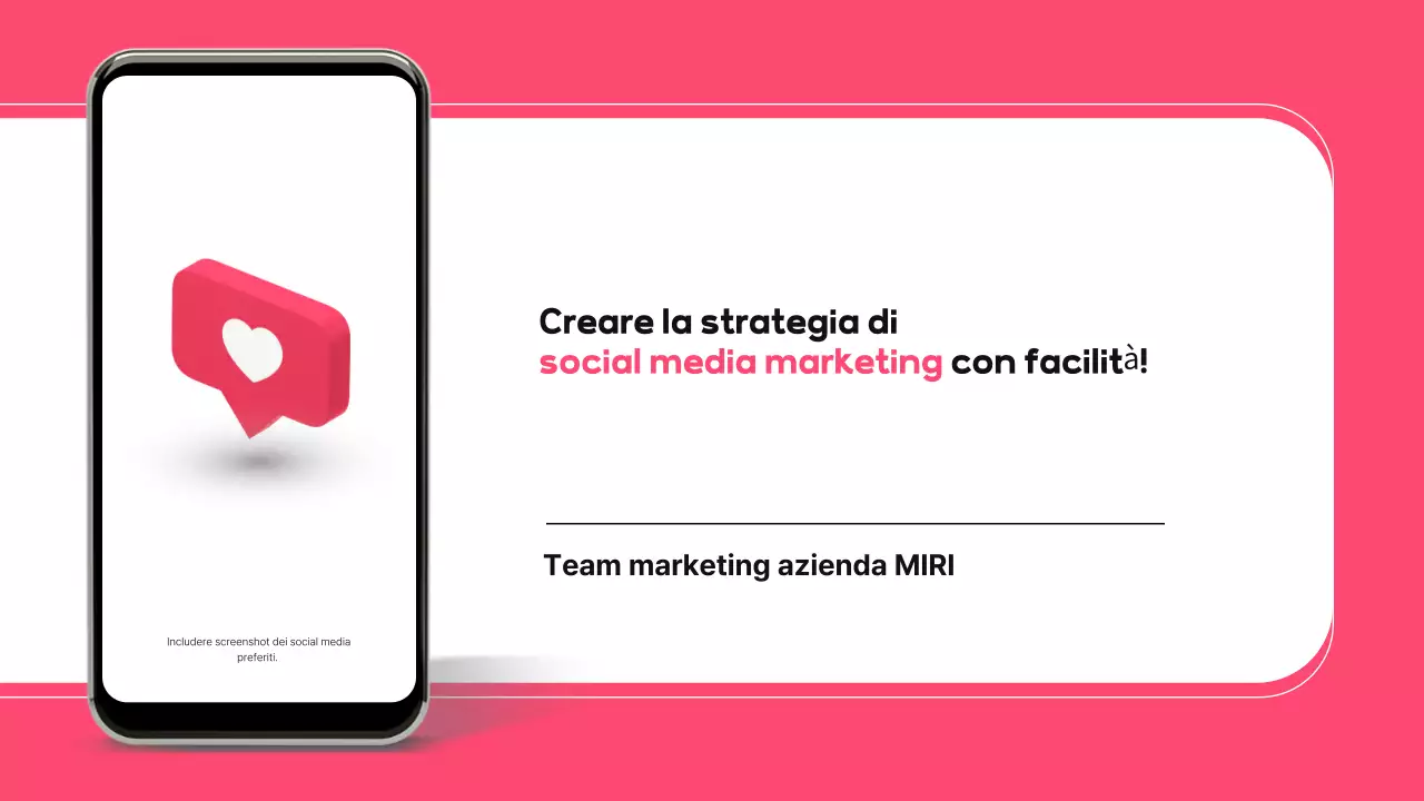 Proposta di social media moderna e rosa