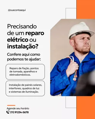 Publicação do Instagram sobre o Serviço Elétrico Moderno da Orange
