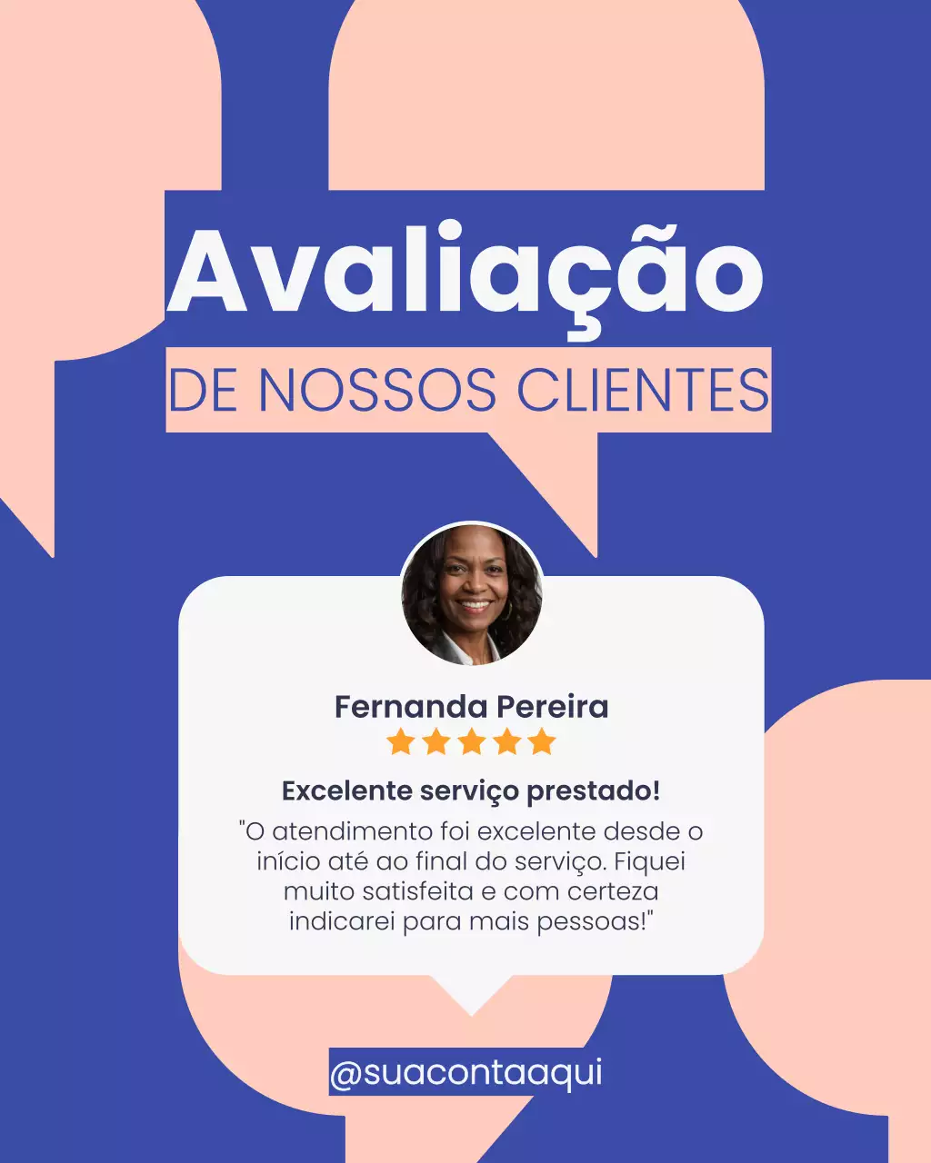 Postagem de depoimento de cliente da Blue Modern no Instagram