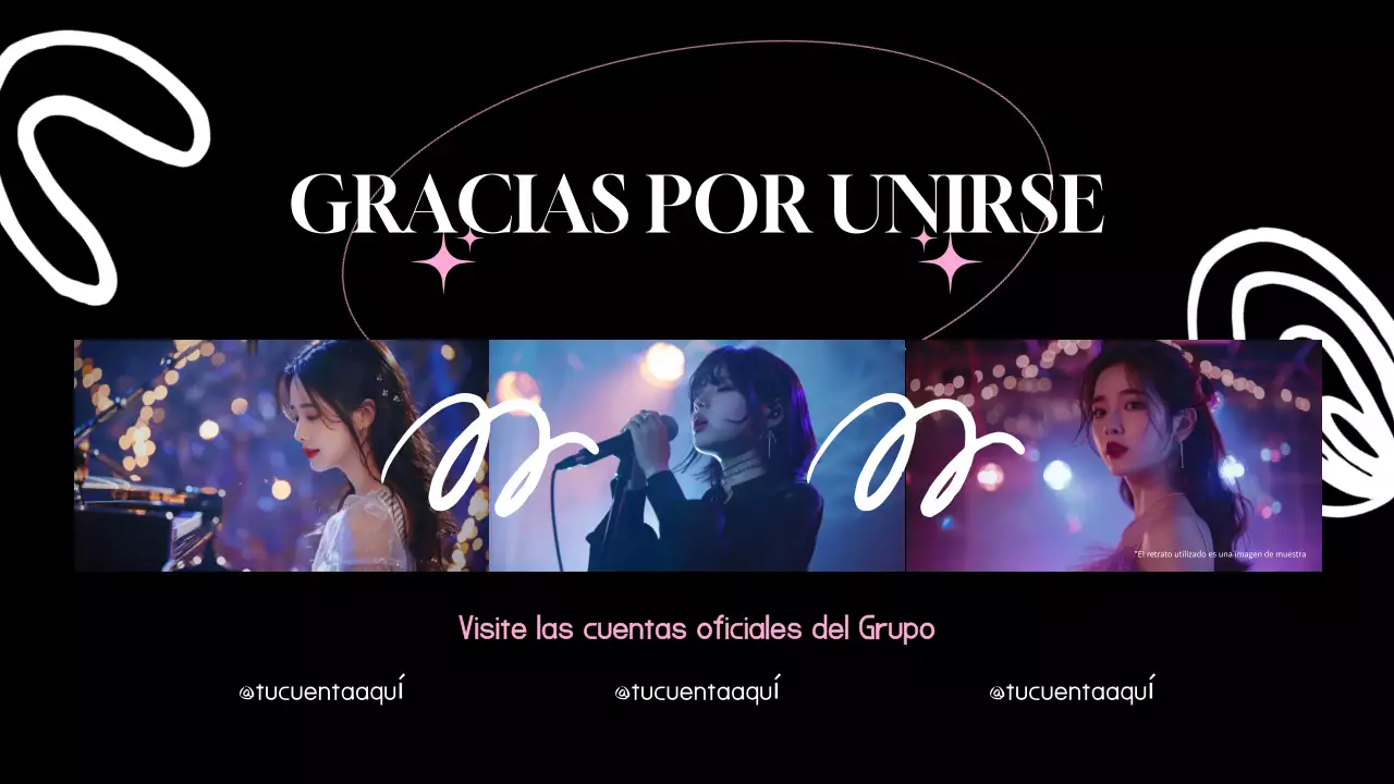 Black Pink Modern Fandom Presentación