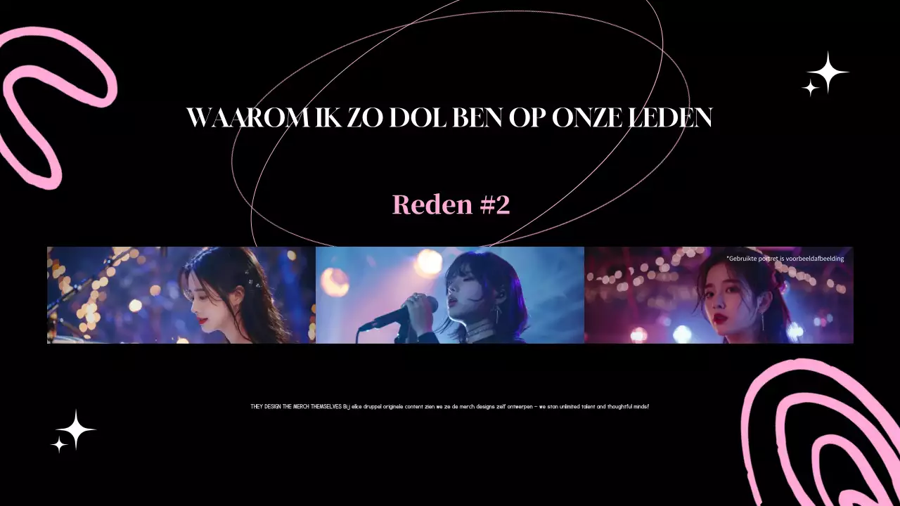 Zwart Roze Moderne Vandom Presentatie