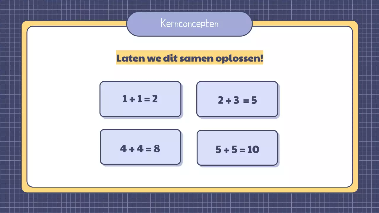 Presentatie eenvoudige wiskundeles