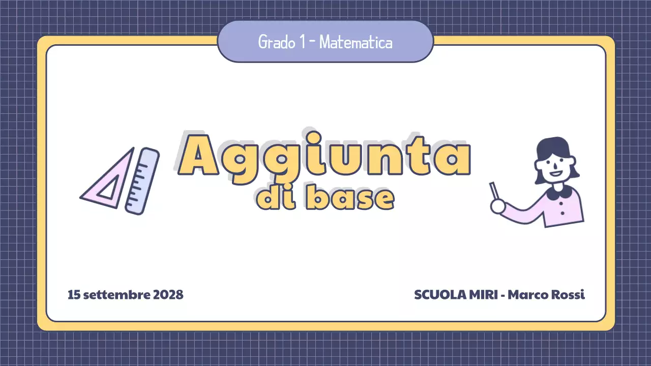 Presentazione di una semplice lezione di matematica