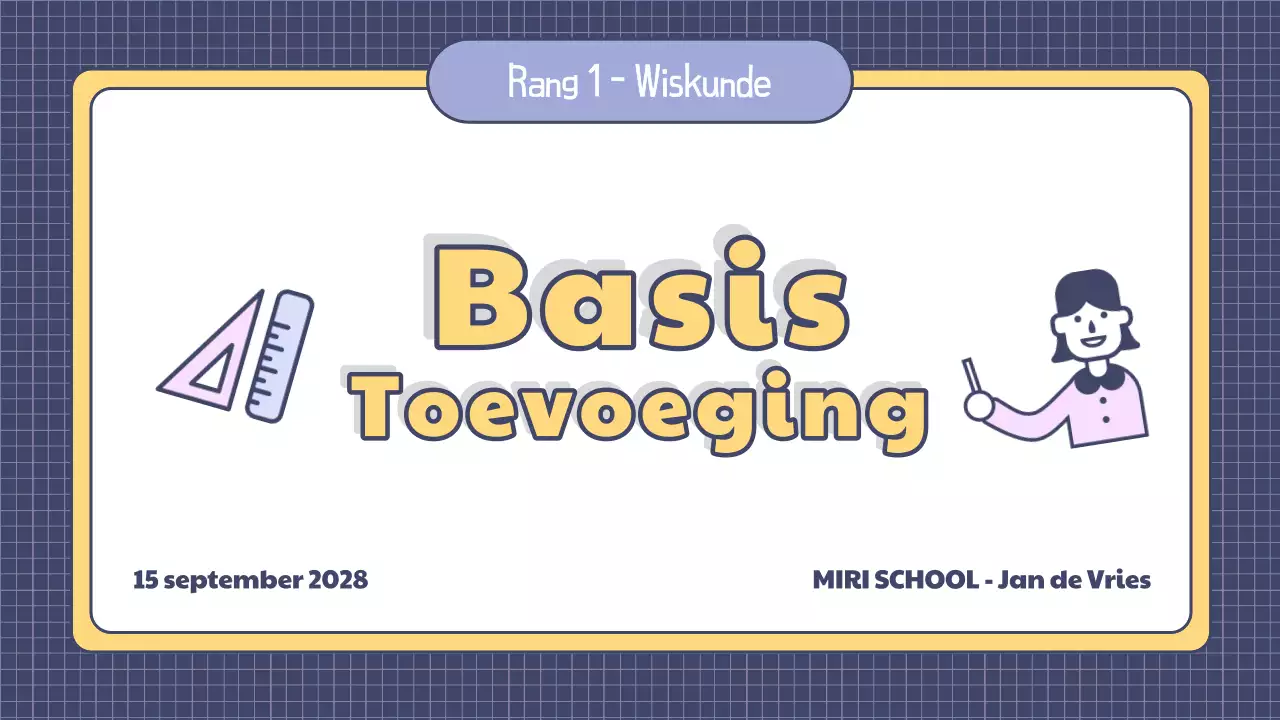 Presentatie eenvoudige wiskundeles