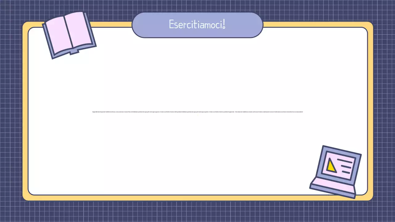 Presentazione di una semplice lezione di matematica