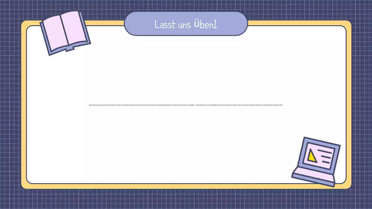 Präsentation einer einfachen Mathestunde