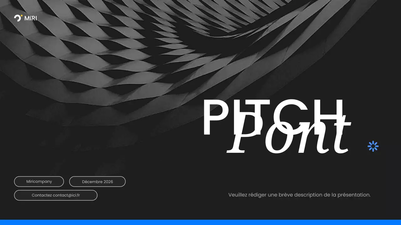 promotion pitch géométrique noir