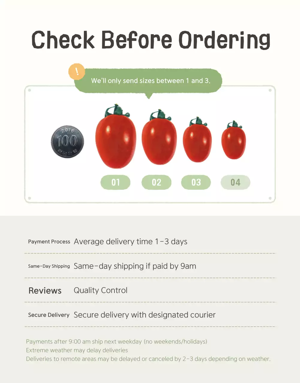 Khuyến mãi bán cà chua bi dễ thương của Ivory và Yeondu